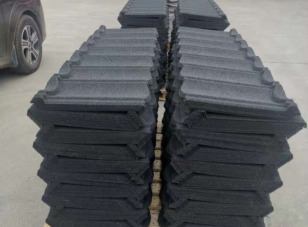 Color stone coated roofing